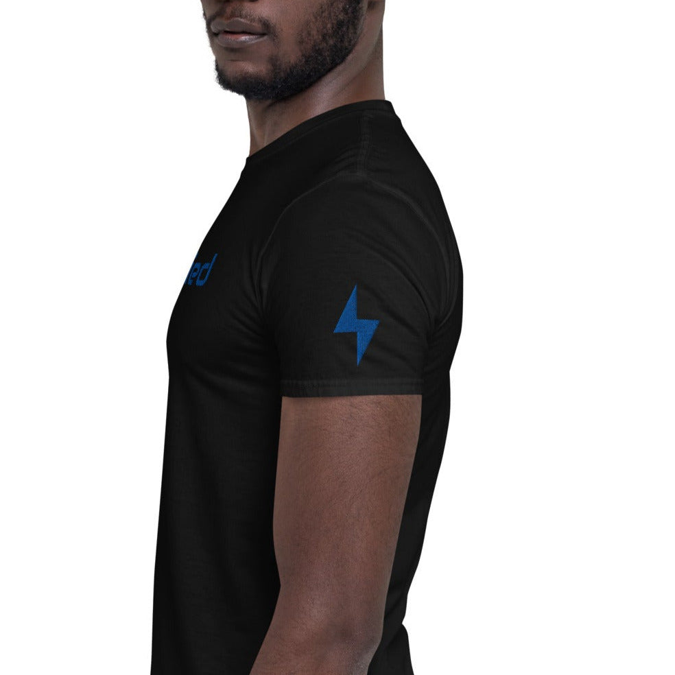 Electrified Embroidered TShirt - Black Color - https://ascensionemporium.net